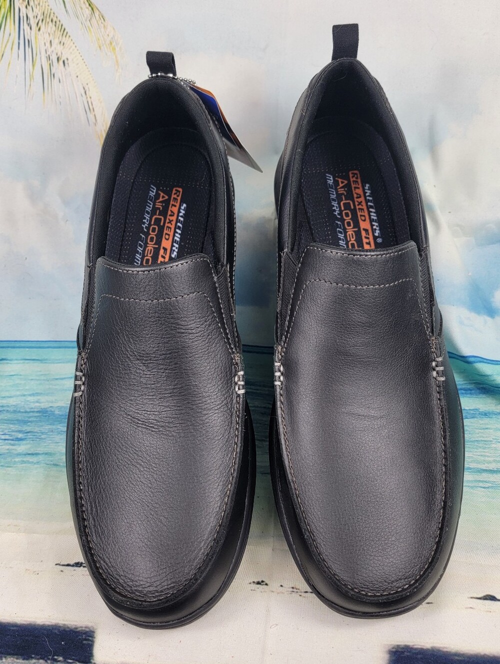 Skechers Relaxed Fit Harper Forde Black Slip On Shoes Mens 14 - Picture 3 of 10